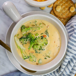 instant pot broccoli cheddar soup