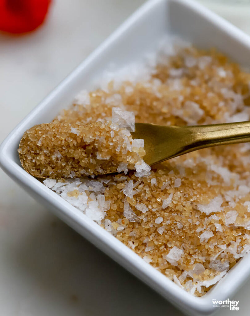 salt rim mix in white bowl