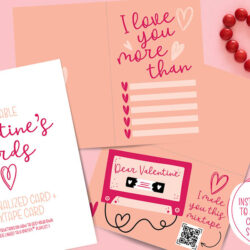 Valentine's Mixtape Personalized Card