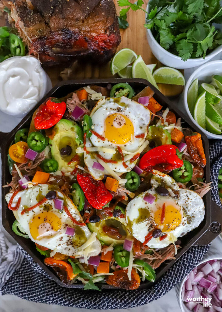 Pulled Pork Breakfast Skillet