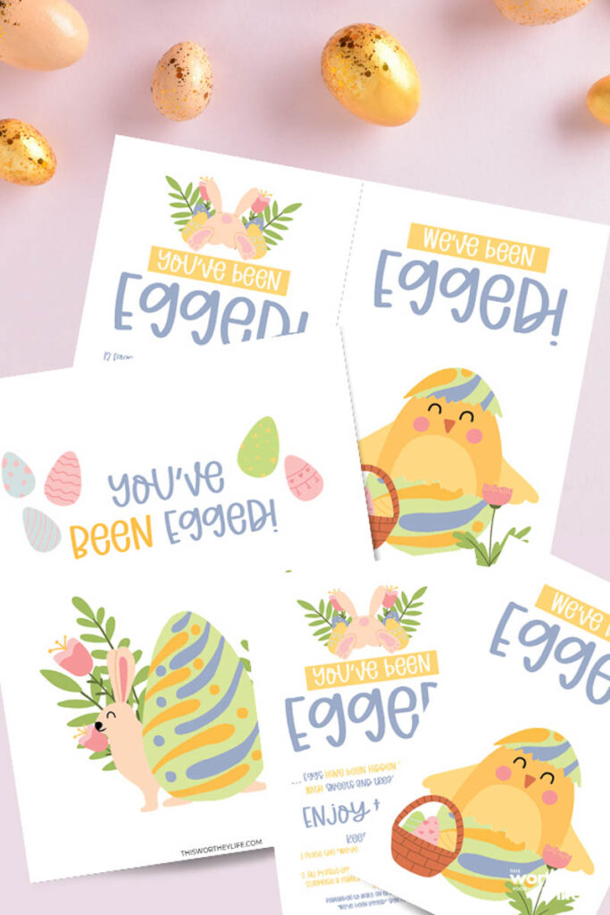 you've been egged printable