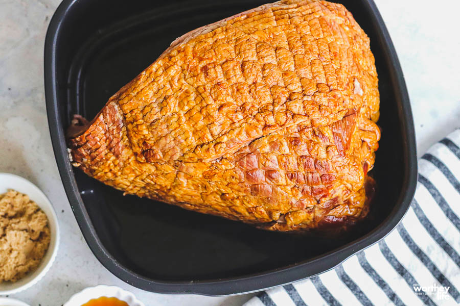 putting ham in the air fryer