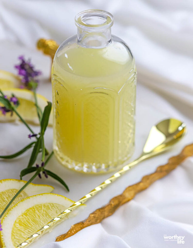 lemon juice in a bottle