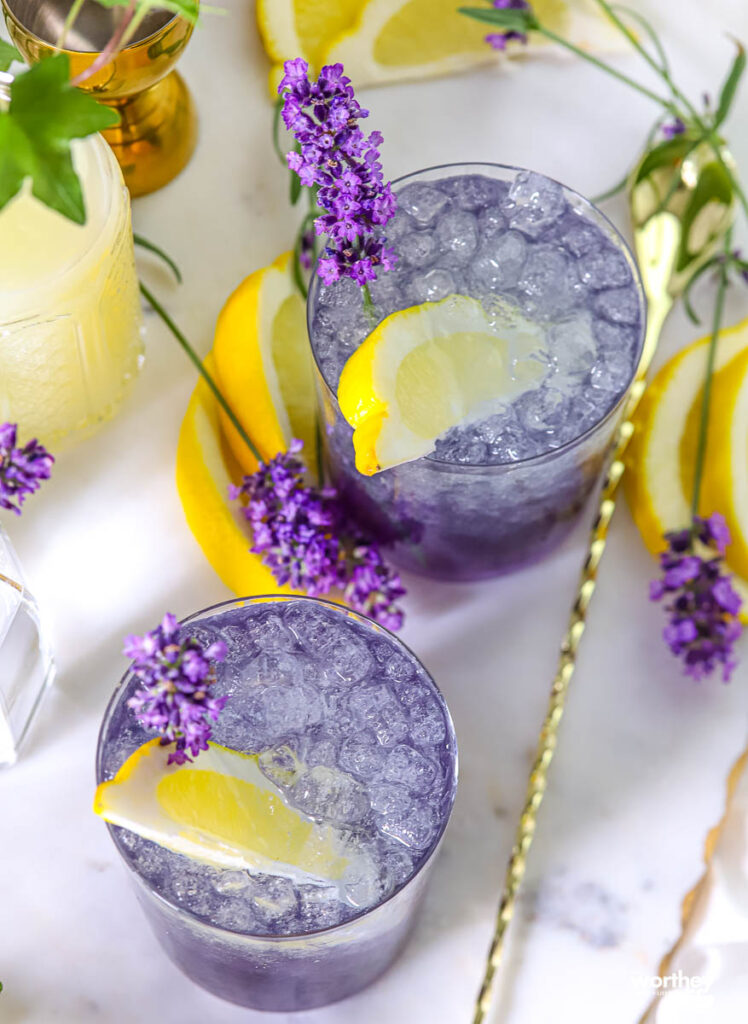 Lavender Lemon Drop Martini With Cocktail Sugar Rim Drinks