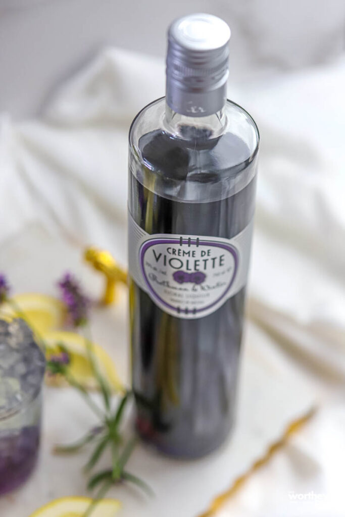 Crème de Violette in a cocktail