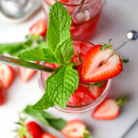 strawberry mint julep