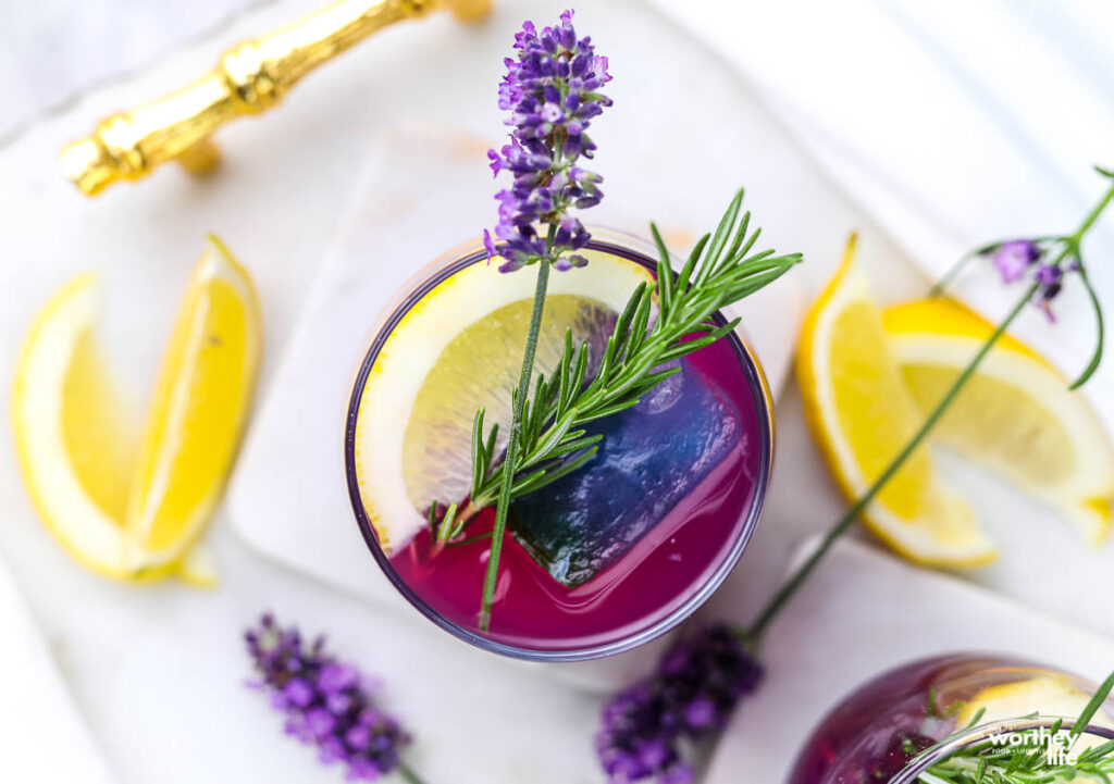 How to make Blue Curaçao, Blueberries, & Mint Ice Cubes