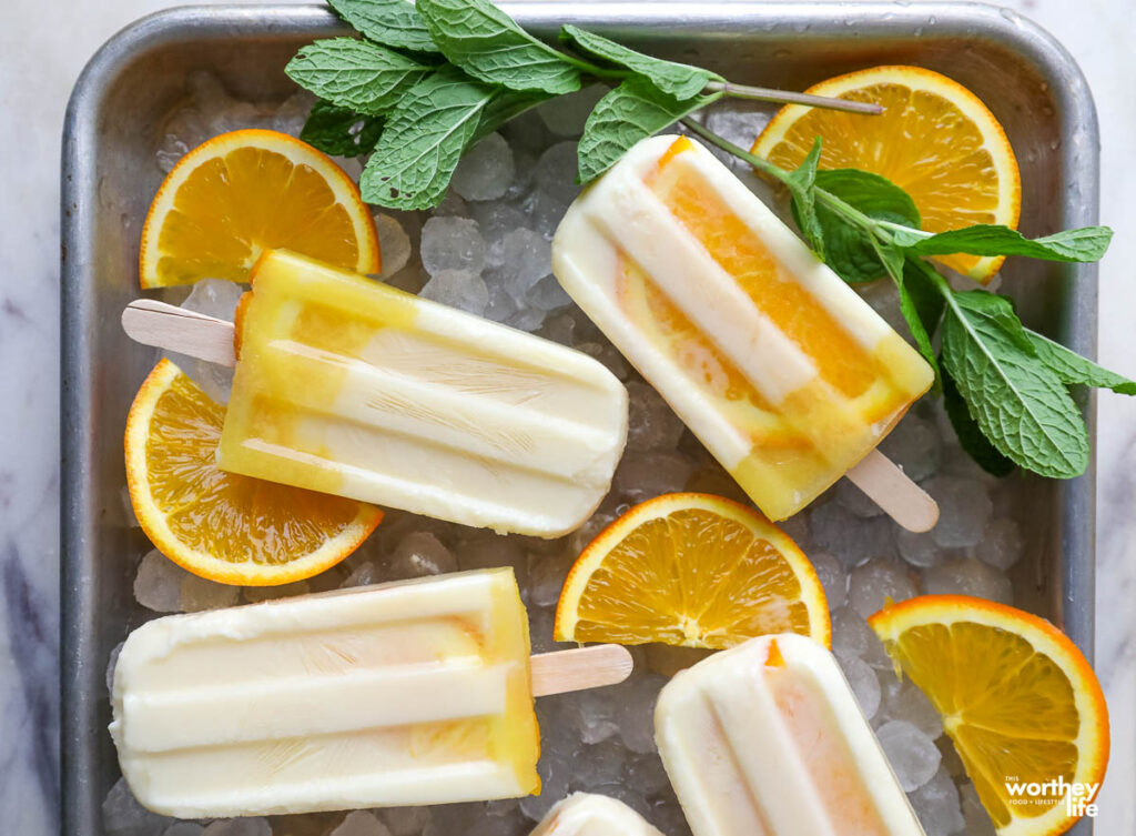 How to make orange popsicles