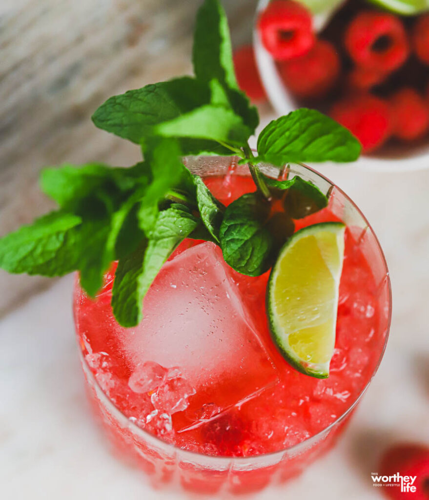 berry cocktail with mezcal