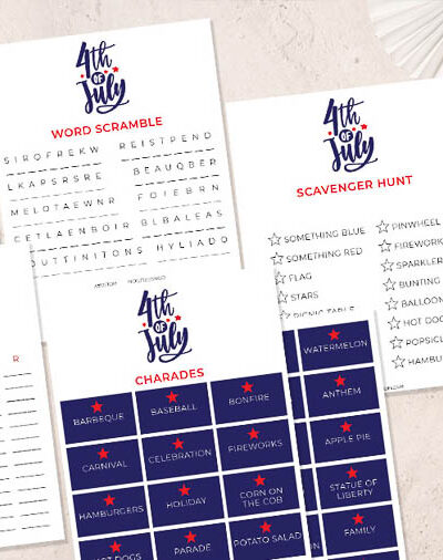 Free 4th of July Worksheets