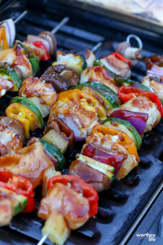 how to grill chicken kabobs
