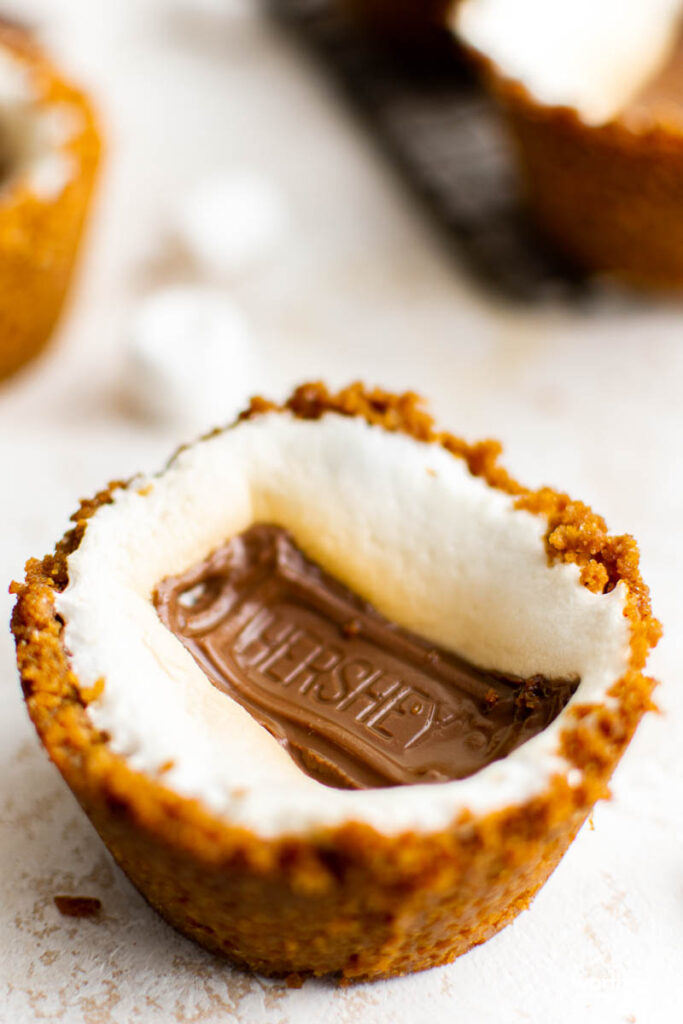 melted hershey's in a cookie cup