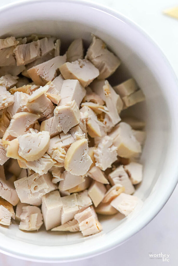 a bowl of rotisserie chicken 