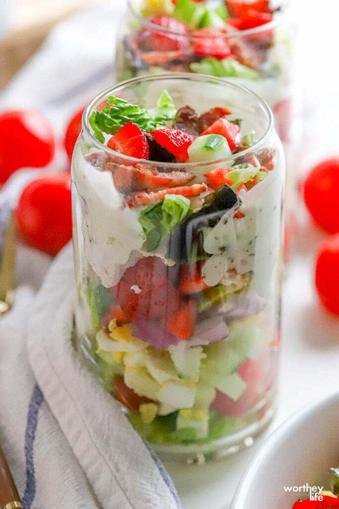 summer salad in a jar