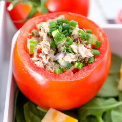 Lunch ideas using tuna and fresh tomatoes