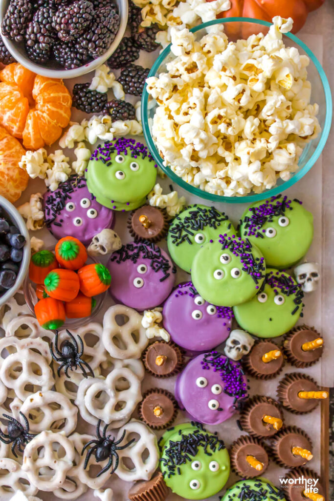 Halloween candy ideas for a themed board