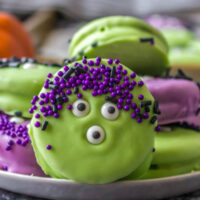 green and purple monster snacks