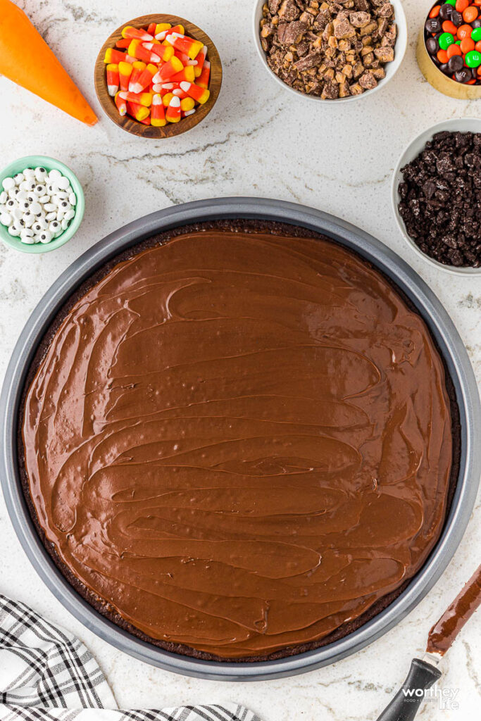 homemade brownie in a pan