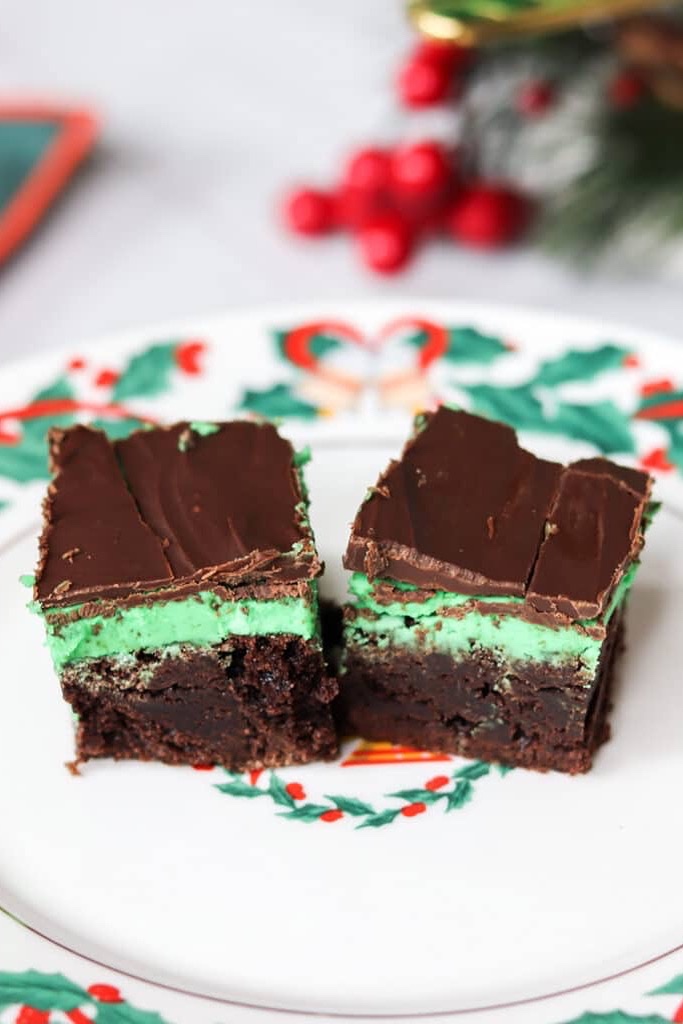 mint fudge brownies