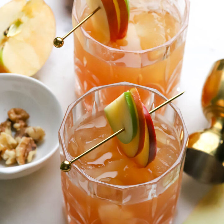 Fall cocktail with Apple Cider