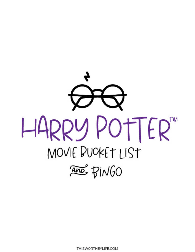 Free Harry Potter printables