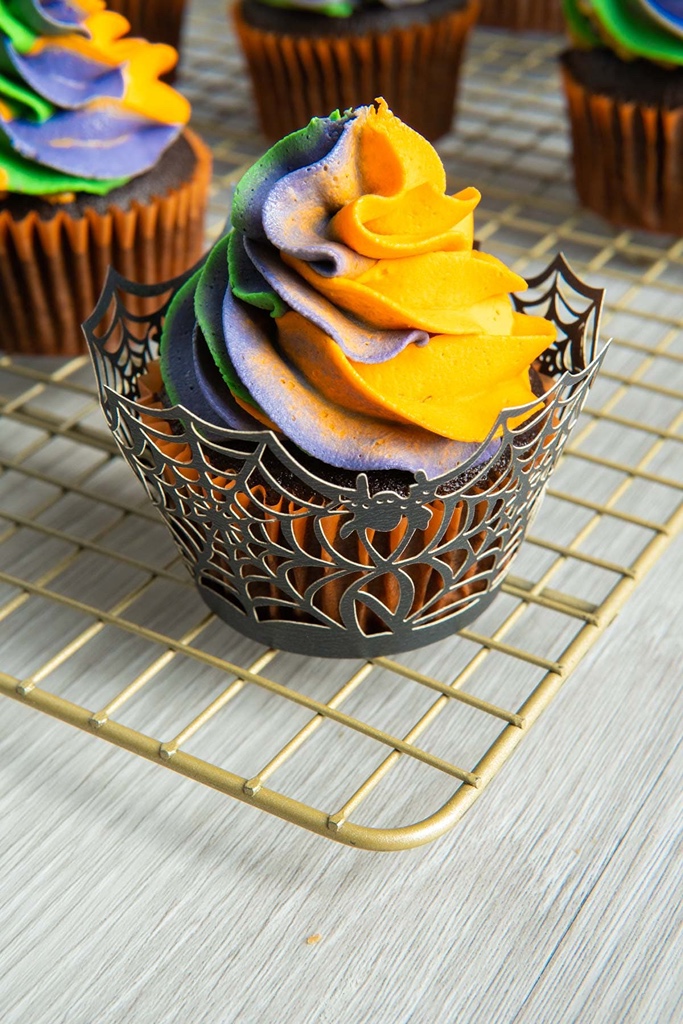 Spooky Swirls Cupcakes