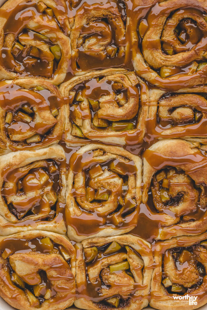 Caramel Apple Cinnamon Rolls