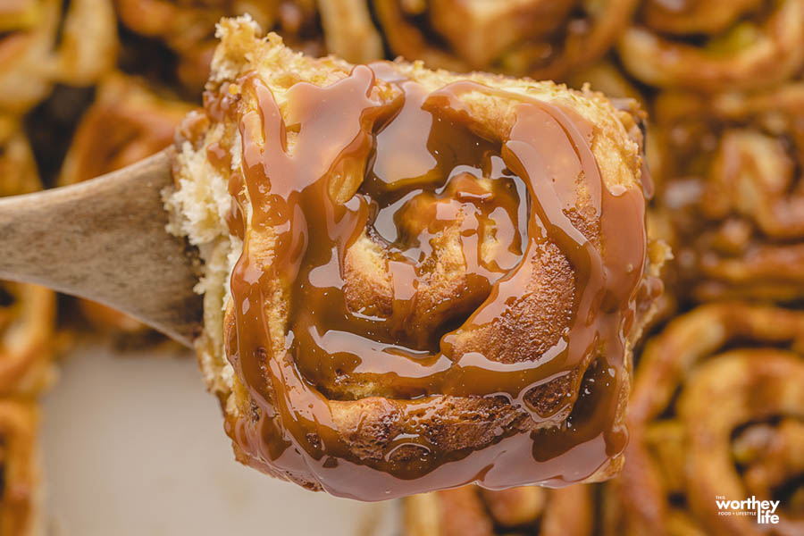 Caramel Apple Cinnamon Rolls