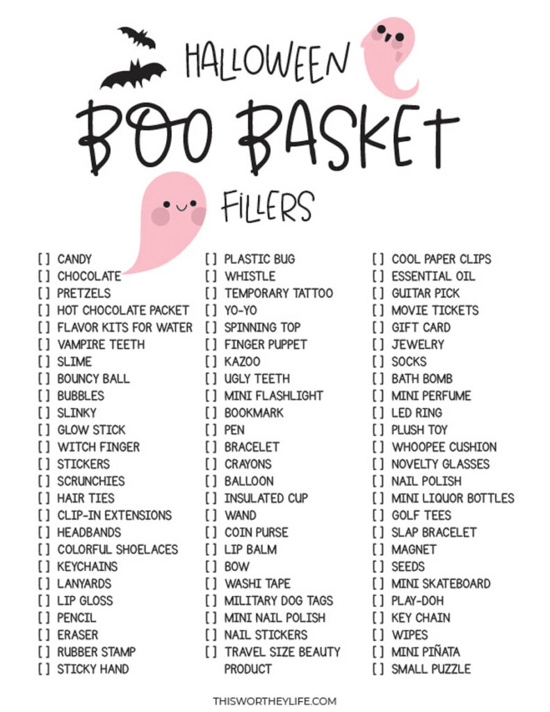 Halloween Boo Basket Ideas