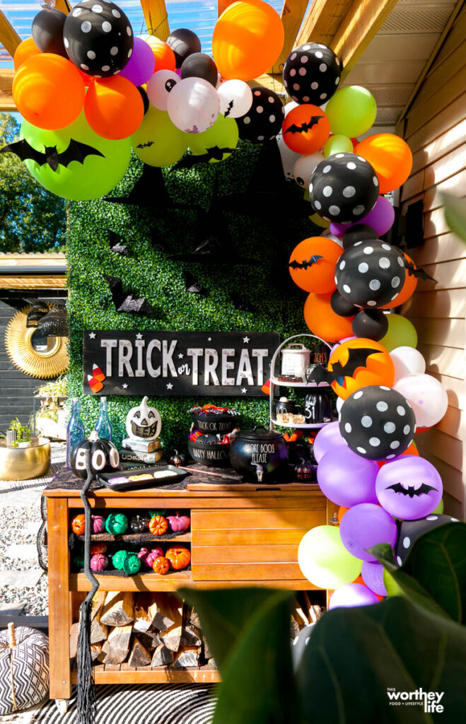 hocus pocus party idea with themed balloons