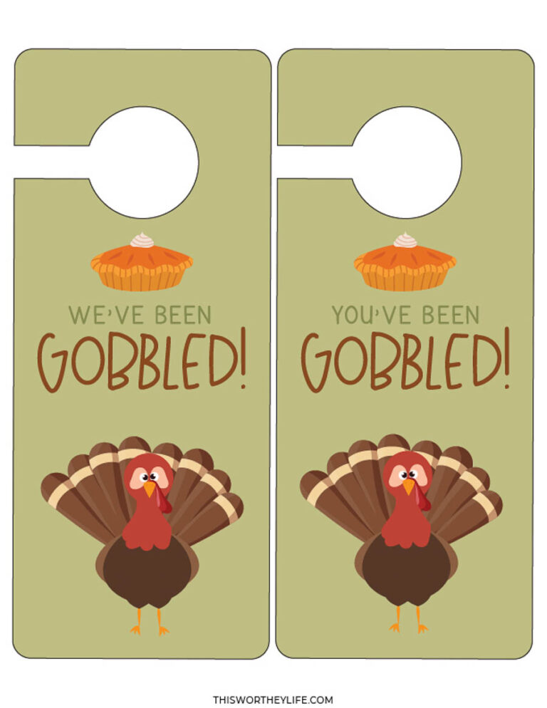 You ve Been Gobbled Printable You ve Been Gobbled Printable