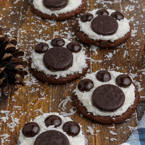No Bake Polar Bear Paws Cookies