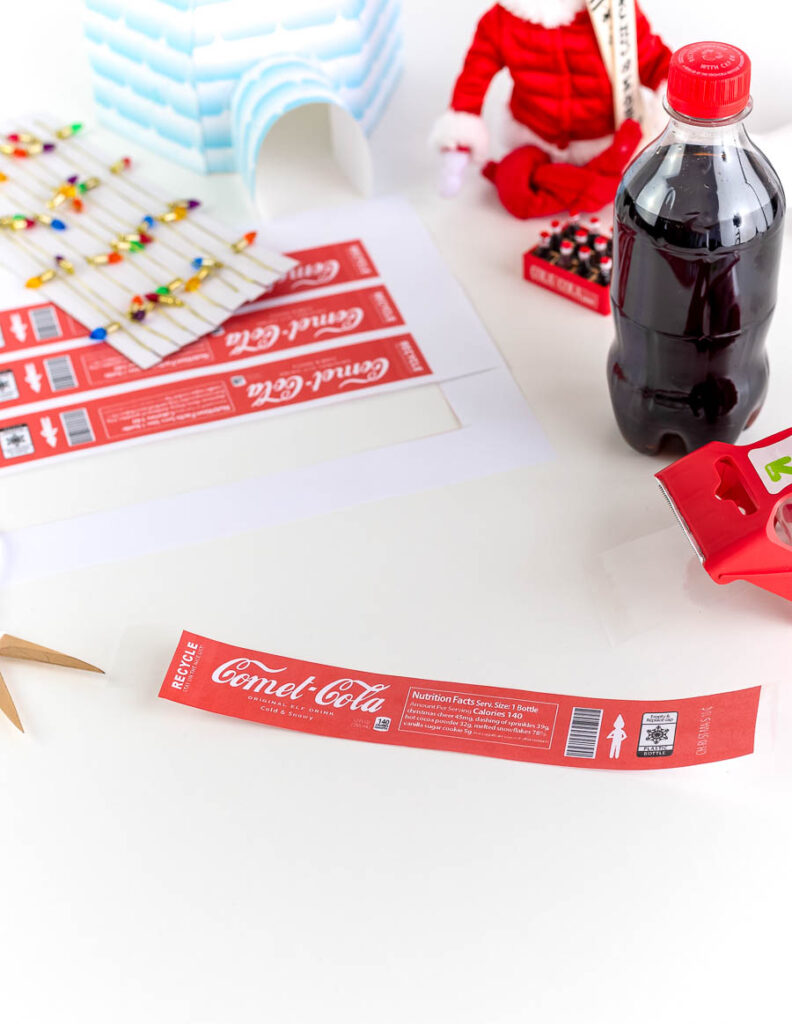 Making a Coca Cola station free printable