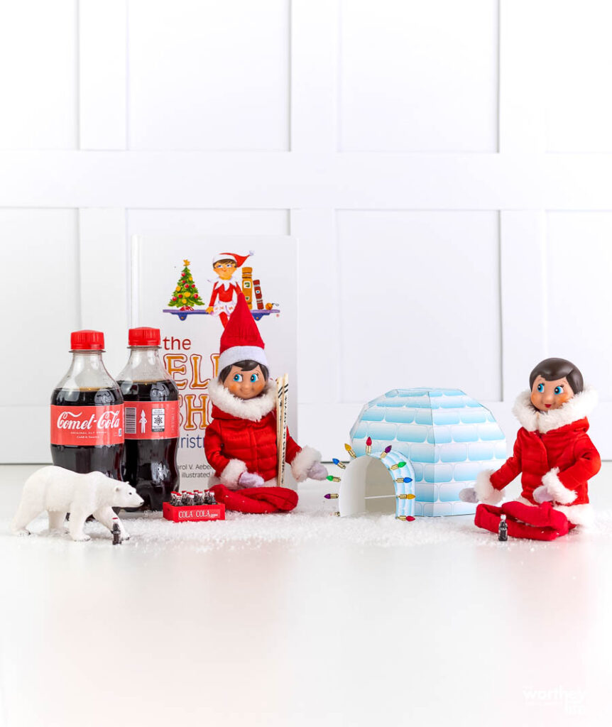 Elf on the Shelf Coca-Cola Station