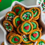 Grinch Pretzel Rings Recipe