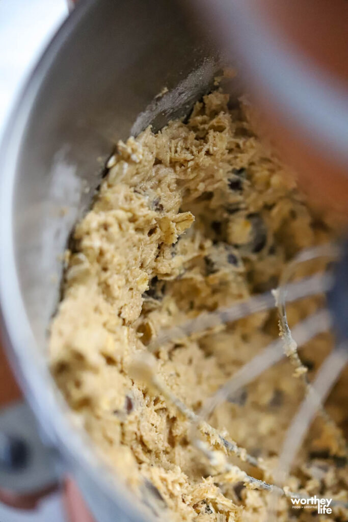 Cookie Dough in KitchenAid Mixer