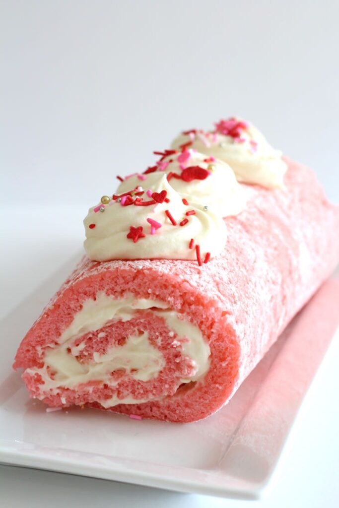 Pink Velvet Swiss Roll