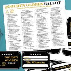 2024 Golden Globes Ballot list
