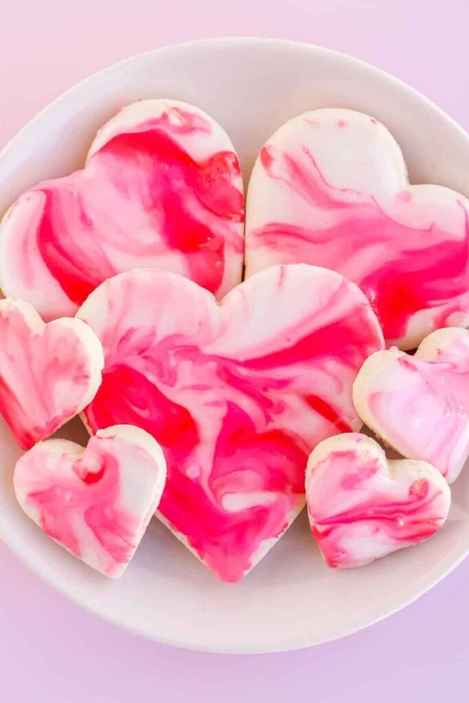 Marble Cookies Pink Dessert idea