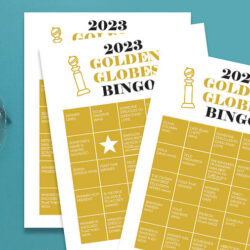 Golden Globes 2023 printables