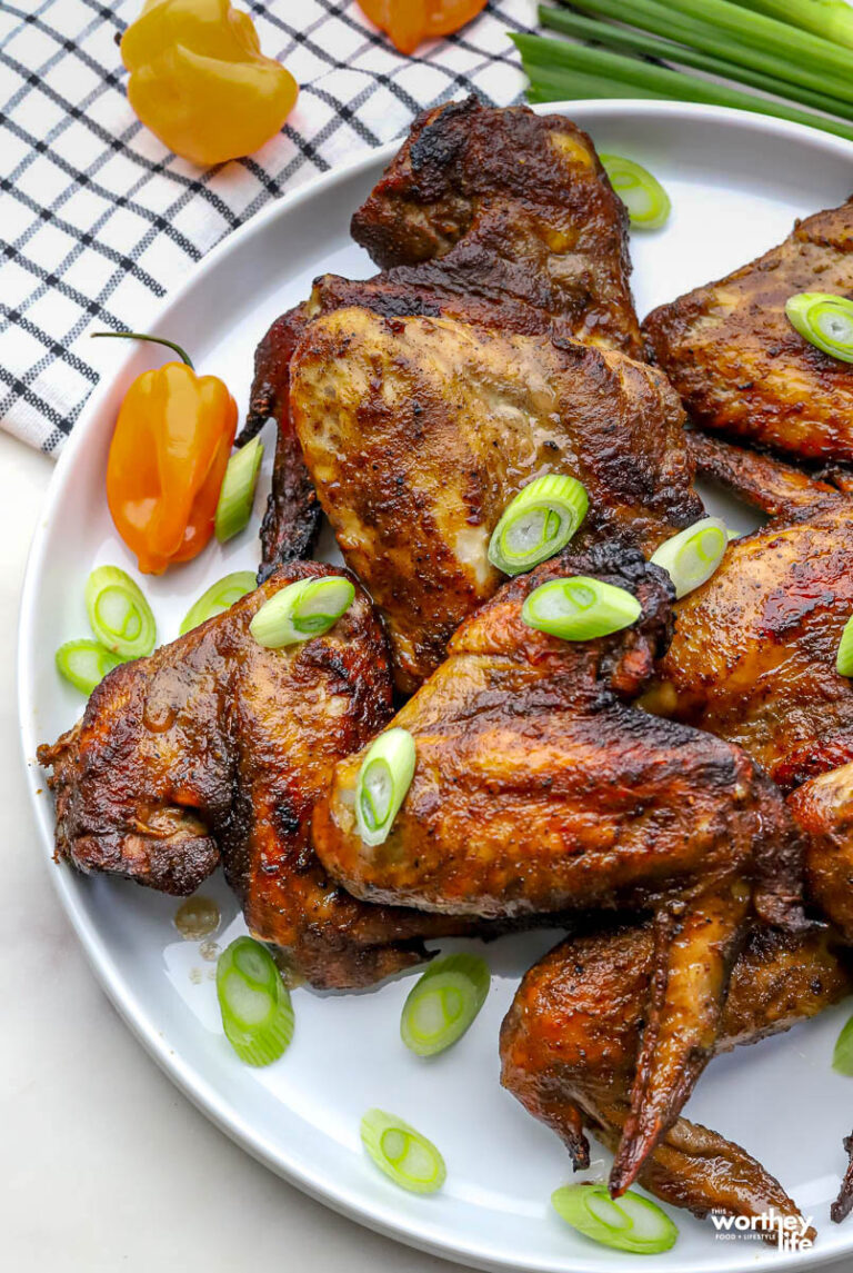 Jerk Chicken Wings with Hot Honey