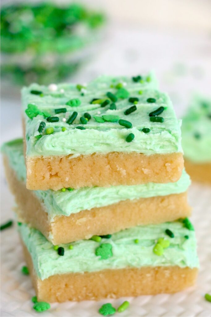 St Patrick’s Sugar Cookies Bars 