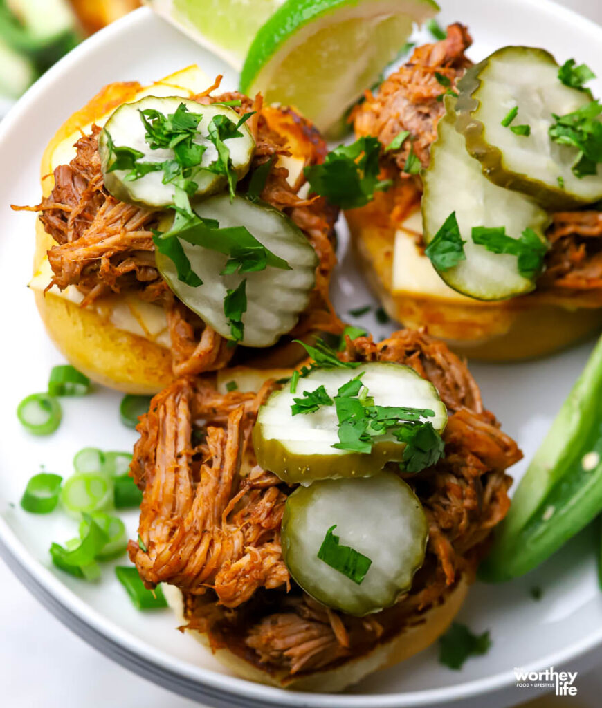 Birria Pulled Pork Sliders