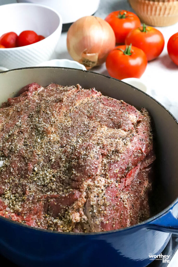 Pork Shoulder in Dutch Oven