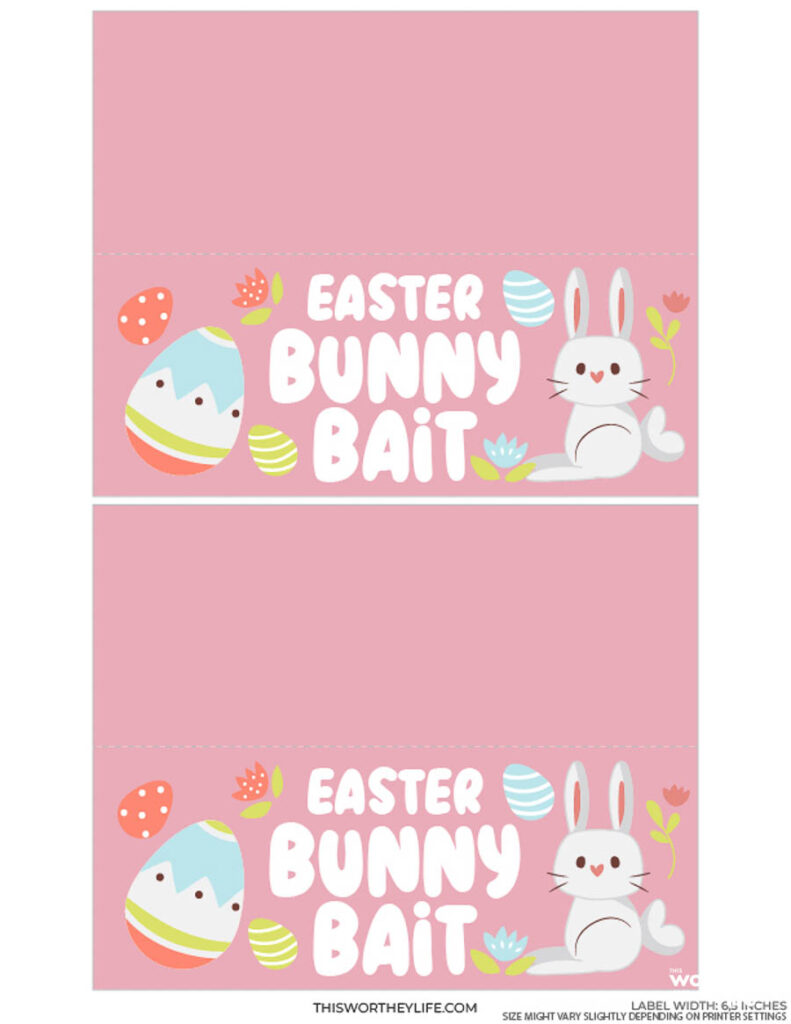 Free Easter Bunny Bait printables