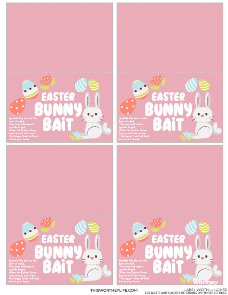 Easter bunny printables