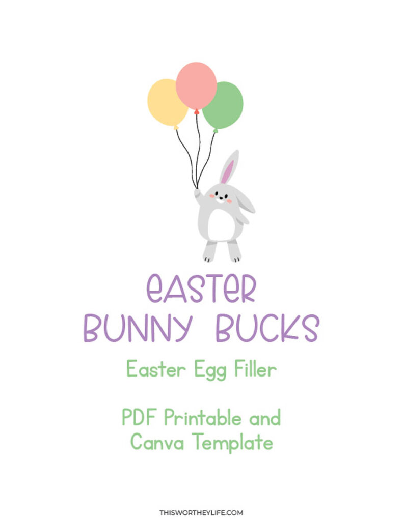 Printable Bunny Bucks, Easter Egg Fillers, Easter Egg Filler - My Party  Design