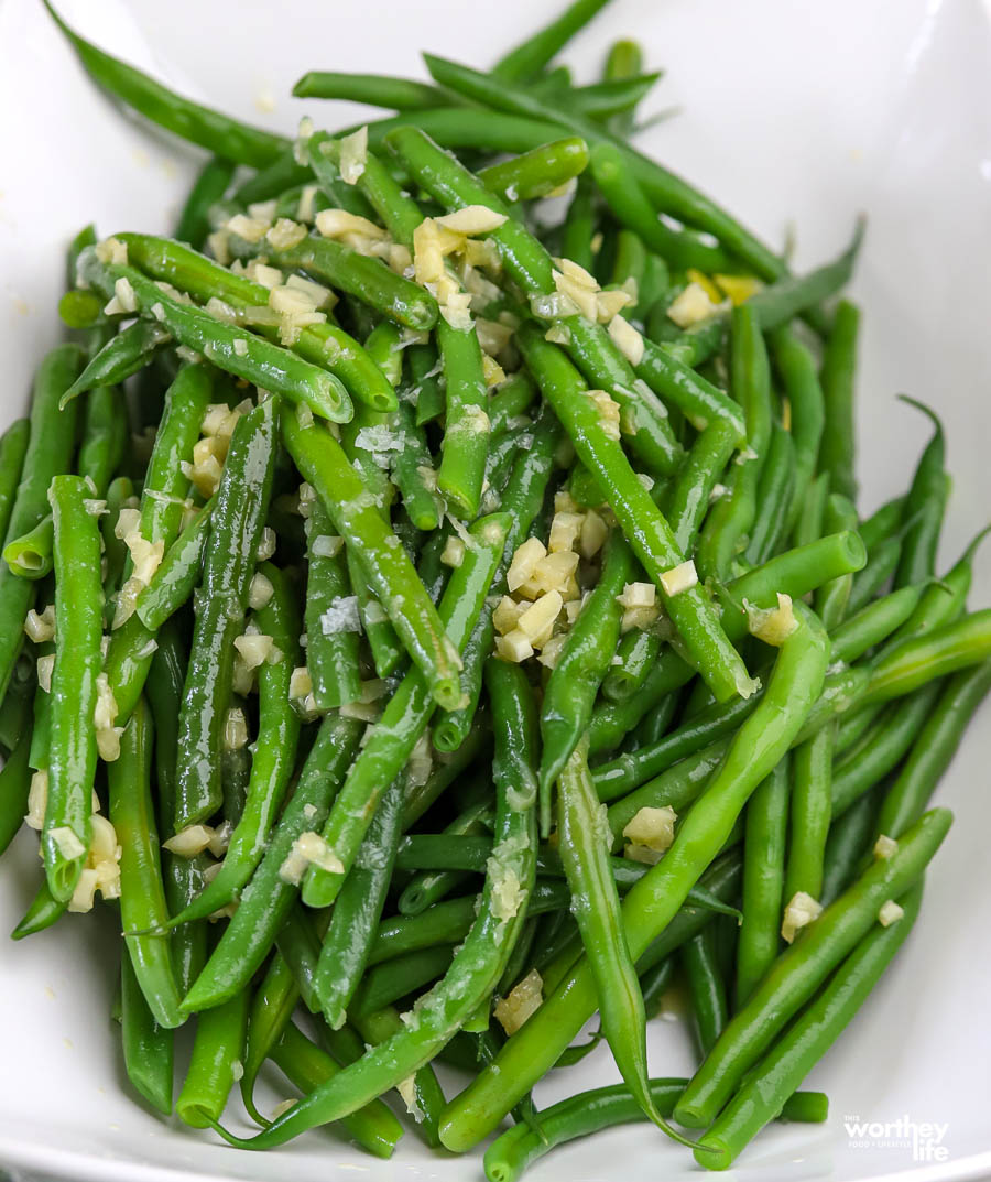 Honey Garlic Butter French Green Beans