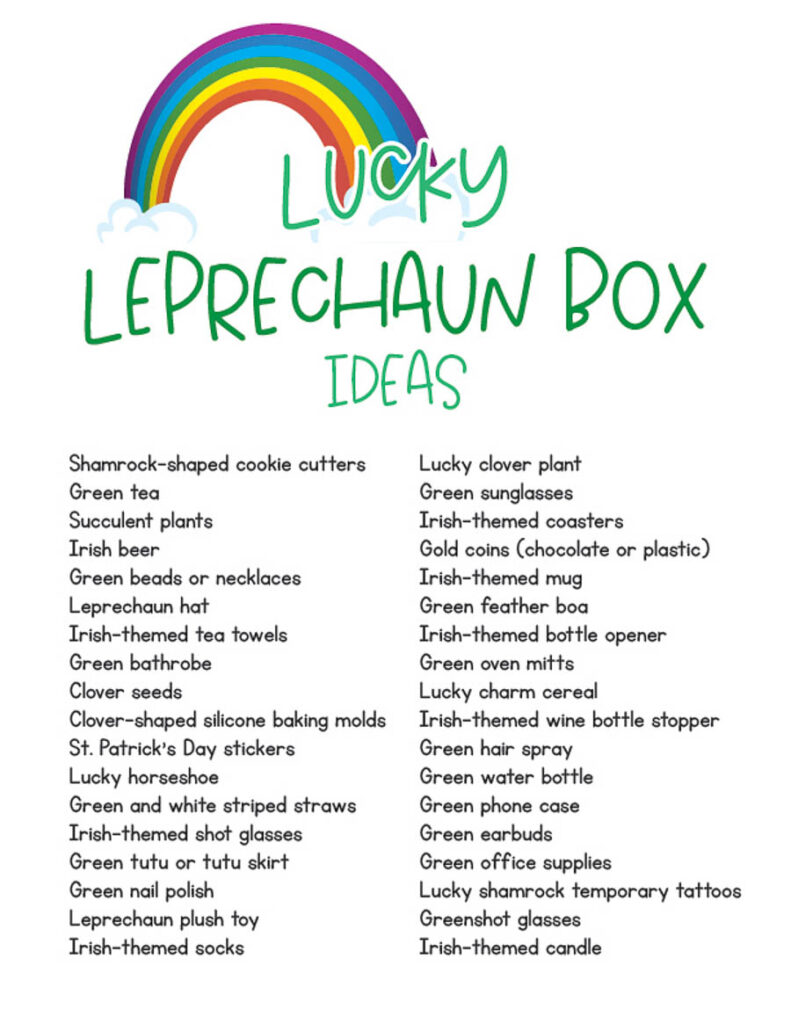 Lucky Leprechaun Box Ideas