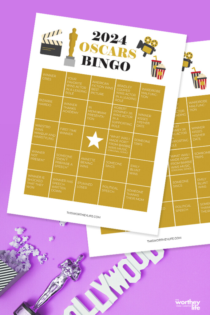 Printable Oscars Bingo Game